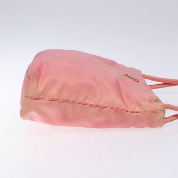 PRADA Tote Bag Nylon Pink Gold Auth - Picture 5 of 16